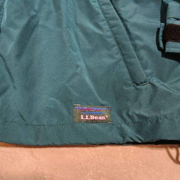 VTG LL Bean Sunbuster Womens L Large Colorblock Hooded Ski Jacket Windbreaker - Picture 4 of 11